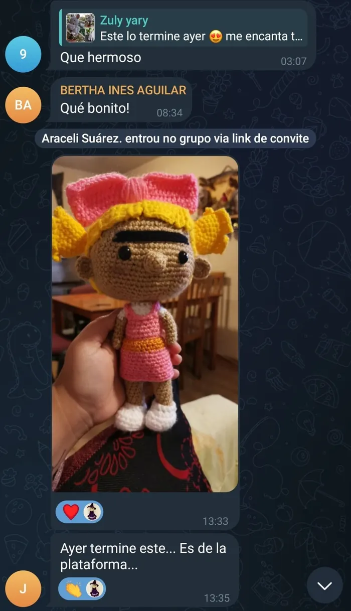 Amigurumi hecho por Sonia Aguilar