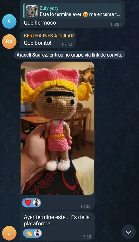 Amigurumi hecho por Sonia Aguilar